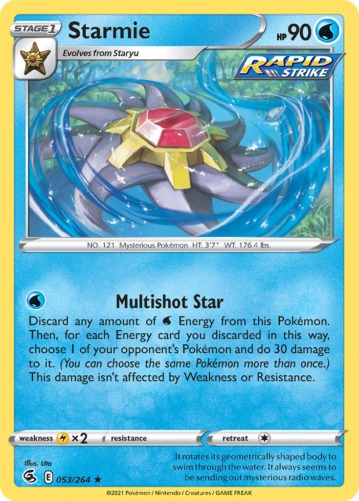 Fusion Strike Holo Starmie #53/264